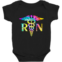 Trending Lovely Rn Registered Nurse Tie Dye Baby Bodysuit | Artistshot