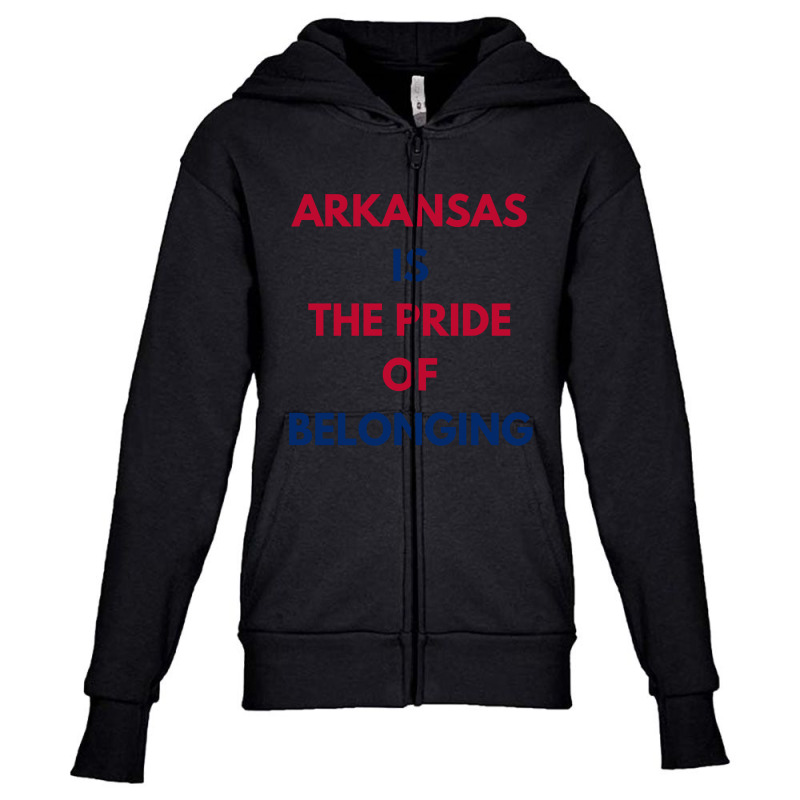 Hot Trend Arkansas Is The Pride Of Belonging Youth Zipper Hoodie by Ricarda Petrie | Artistshot