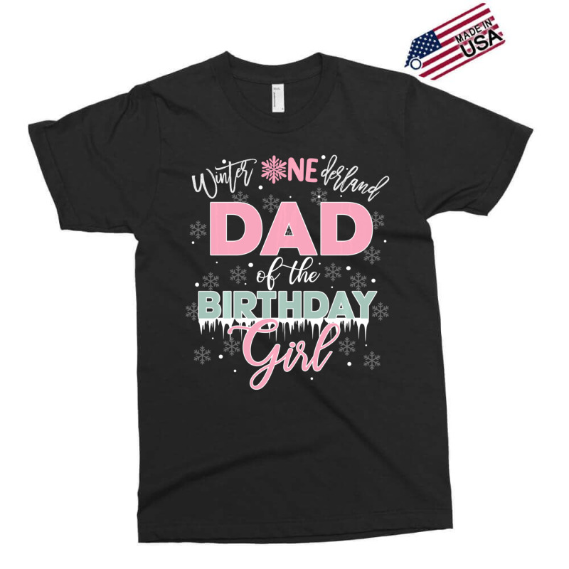 Trending Dad Of The Birthday Girl Winter Onederland Family Exclusive T-shirt by BuenoBloom | Artistshot