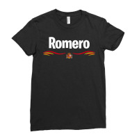 Spain Flag Spanish Birthday Latin Name Romero T Shirt Ladies Fitted T-shirt | Artistshot