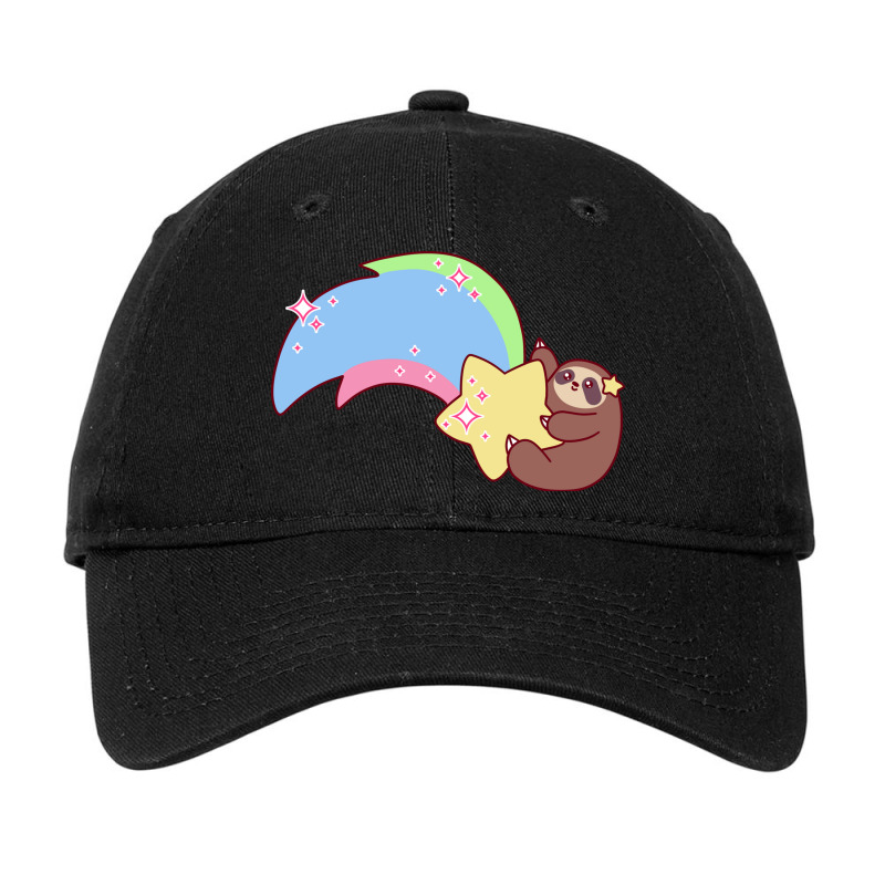 Shooting Star Sloth Adjustable Cap | Artistshot