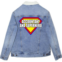 Accountant Hippie Nostalgia Unisex Sherpa-lined Denim Jacket | Artistshot