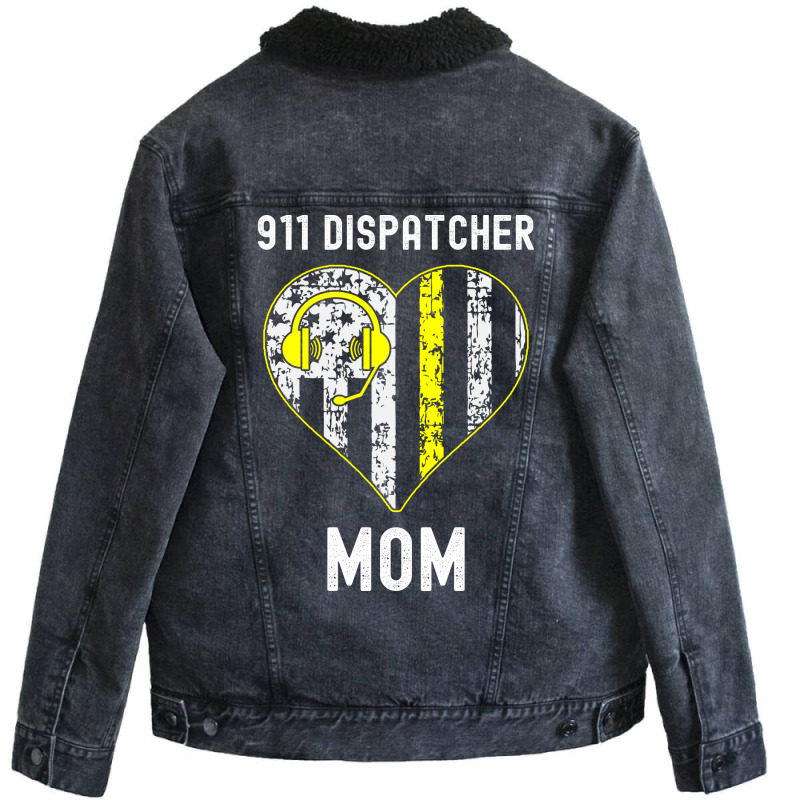 911 Dispatcher Mom Cool Dispatcher Nostalgia Unisex Sherpa-Lined Denim Jacket by wardhomugbed | Artistshot