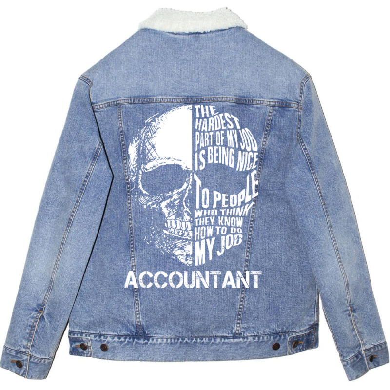 Accountant 80s Nature Unisex Sherpa-lined Denim Jacket | Artistshot