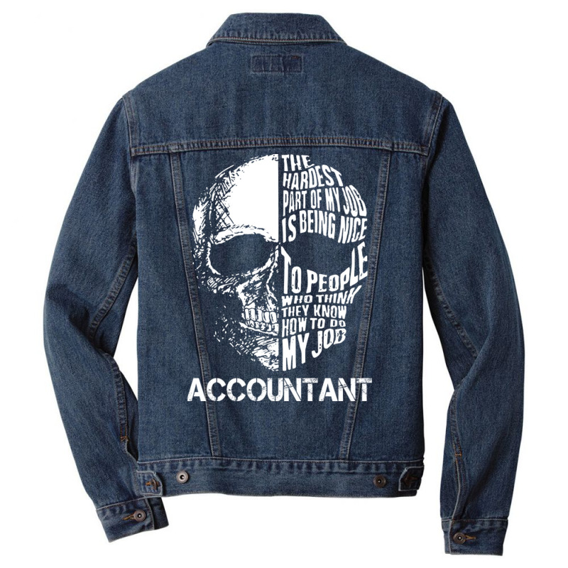 Accountant 80s Nature Men Denim Jacket | Artistshot