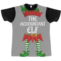 Accountant Elf Family Matching Group Christmas Party Stars Graphic T-shirt | Artistshot