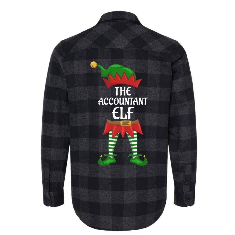 Accountant Elf Family Matching Group Christmas Party Stars Flannel Shirt | Artistshot