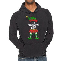 Accountant Elf Family Matching Group Christmas Party Stars Vintage Hoodie | Artistshot