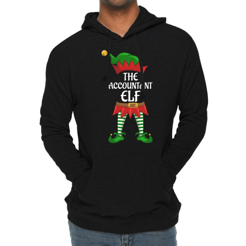 Accountant Elf Family Matching Group Christmas Party Stars Lightweight Hoodie | Artistshot