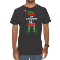 Accountant Elf Family Matching Group Christmas Party Stars Vintage T-shirt | Artistshot