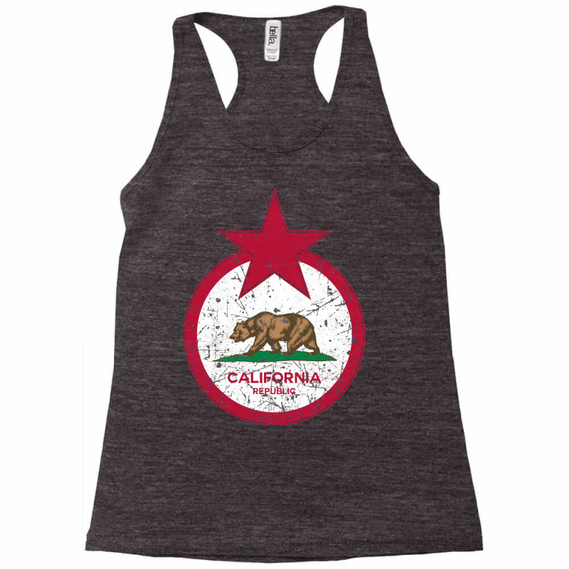 California Republic Us Flag Racerback Tank by qraakninp | Artistshot