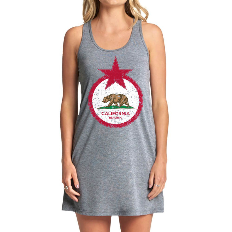 California Republic Us Flag Tank Dress by qraakninp | Artistshot