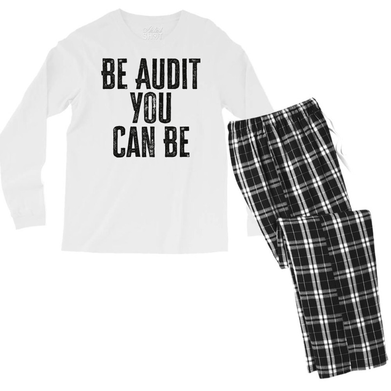 Be Audit You Can Be Green Men's Long Sleeve Pajama Set | Artistshot