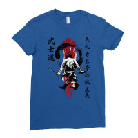 Japanese Samurai Warrior Blades Traditional Urban Style Ladies Fitted T-shirt | Artistshot