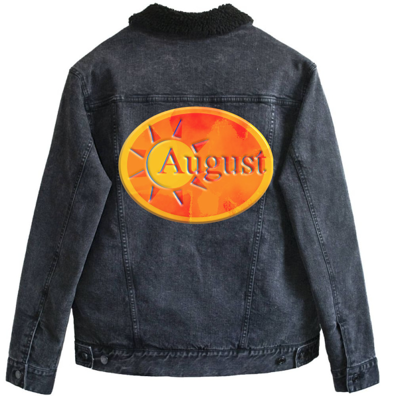 August Humor Unisex Sherpa-lined Denim Jacket | Artistshot