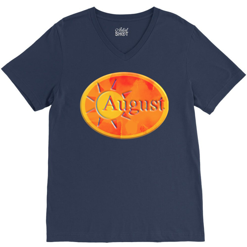 August Humor V-neck Tee | Artistshot