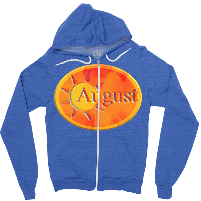 August Humor Zipper Hoodie | Artistshot