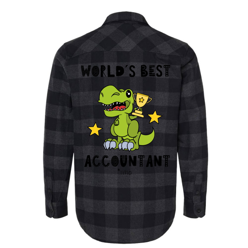 Funny Accountant Best Greawtest Dinosaur T Rex Tyrannosaurus Cute 70s Flannel Shirt | Artistshot