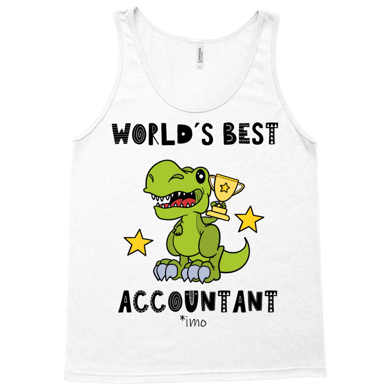 Funny Accountant Best Greawtest Dinosaur T Rex Tyrannosaurus Cute 70s Tank Top | Artistshot