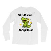 Funny Accountant Best Greawtest Dinosaur T Rex Tyrannosaurus Cute 70s Long Sleeve Shirts | Artistshot