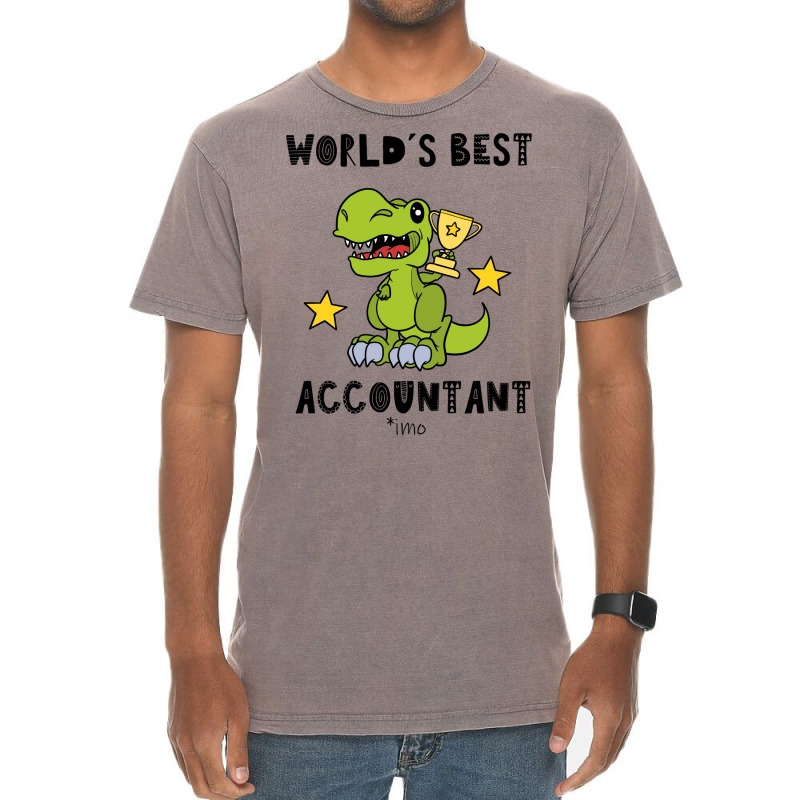 Funny Accountant Best Greawtest Dinosaur T Rex Tyrannosaurus Cute 70s Vintage T-shirt | Artistshot