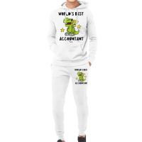 Funny Accountant Best Greawtest Dinosaur T Rex Tyrannosaurus Cute 70s Hoodie & Jogger Set | Artistshot