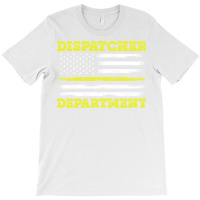 Dispatcher 911 Thin Gold Yellow Line Gift T-shirt | Artistshot