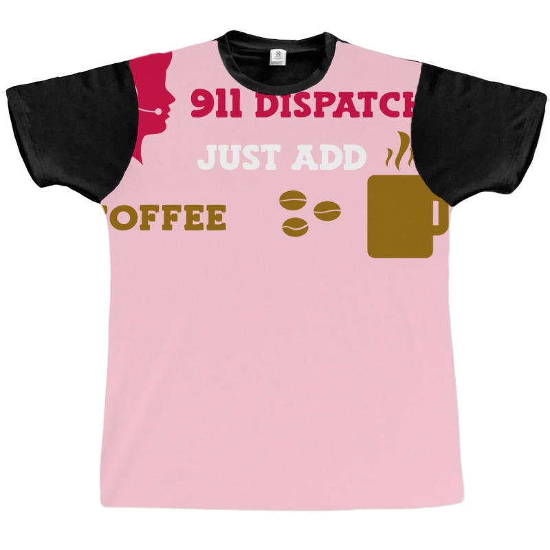 Just Add Coffee 911 Dispatcher Retro Graphic T-shirt by wardhomugbed | Artistshot