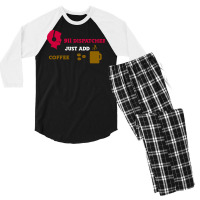 Just Add Coffee 911 Dispatcher Retro Men's 3/4 Sleeve Pajama Set | Artistshot