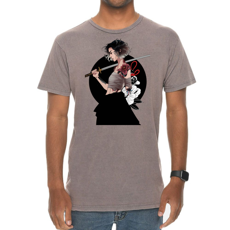 Japanese Urban Cyberpunk Samurai Geisha Vintage T-shirt | Artistshot