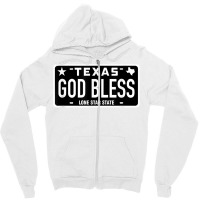 Texas God Jesus Bless License Plate Tx Church Pray Holy Gift T Shirt Zipper Hoodie | Artistshot