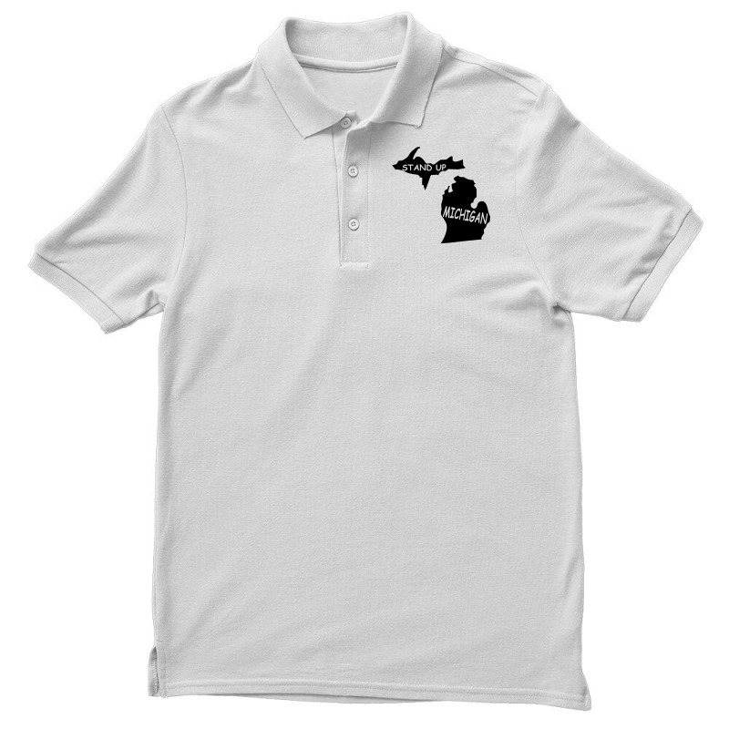 Stand Up Michigan Men's Polo Shirt | Artistshot