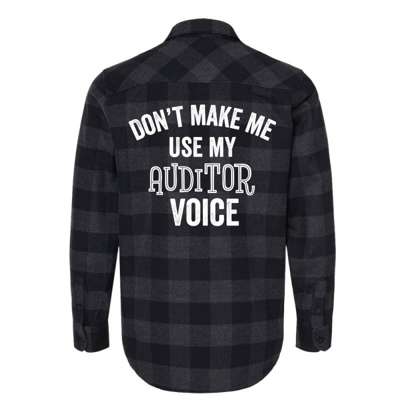 Funny Auditor Voice Sarcastic Accountant Auditing Gift Hipster Flannel Shirt | Artistshot