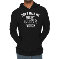 Funny Auditor Voice Sarcastic Accountant Auditing Gift Hipster Lightweight Hoodie | Artistshot