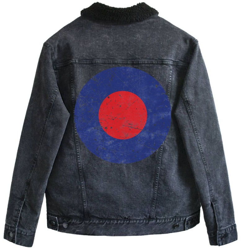 Uk Air Force Roundel Flag Unisex Sherpa-lined Denim Jacket | Artistshot