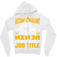 Account Consultant Job Title Funny Account Advisor Music Zipper Hoodie | Artistshot