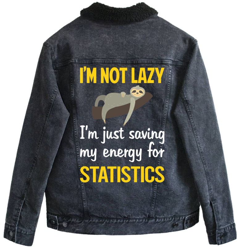 Funny Lazy Statistics Stars Unisex Sherpa-lined Denim Jacket | Artistshot