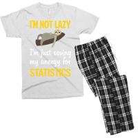 Funny Lazy Statistics Stars Men's T-shirt Pajama Set | Artistshot