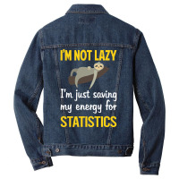 Funny Lazy Statistics Stars Men Denim Jacket | Artistshot