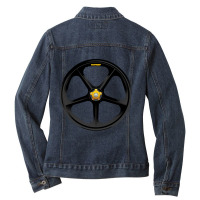 Limited Edition Skyway Tuff Wheel -black- Old School Bmx Ladies Denim Jacket | Artistshot