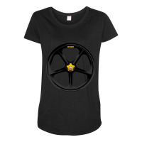 Limited Edition Skyway Tuff Wheel -black- Old School Bmx Maternity Scoop Neck T-shirt | Artistshot