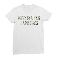 Assets Over Liabilities Gift Ladies Fitted T-shirt | Artistshot