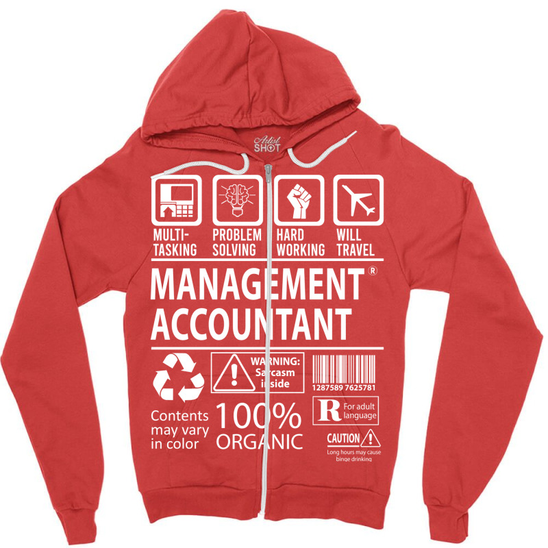 Management Accountant T  Multitasking Certified Job Gift Item Tee Zipper Hoodie | Artistshot