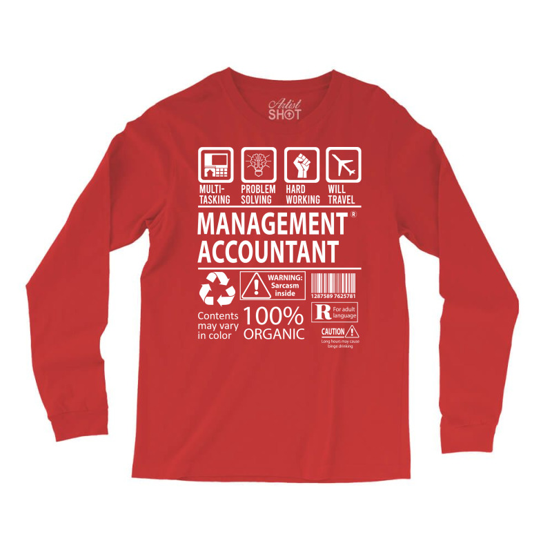 Management Accountant T  Multitasking Certified Job Gift Item Tee Long Sleeve Shirts | Artistshot