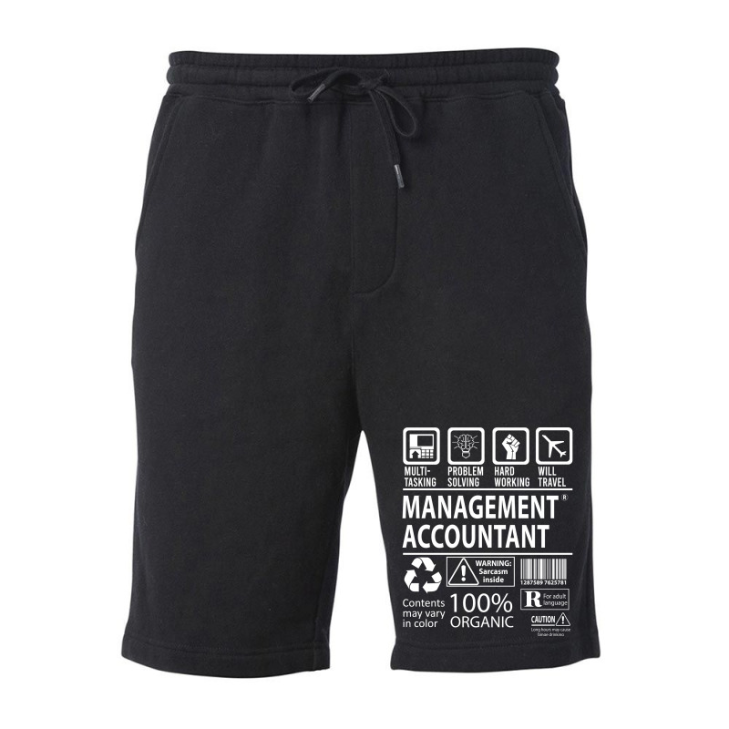 Management Accountant T  Multitasking Certified Job Gift Item Tee Fleece Short | Artistshot