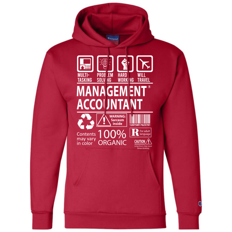 Management Accountant T  Multitasking Certified Job Gift Item Tee Champion Hoodie | Artistshot