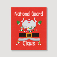 National Guard Claus Santa Christmas Costume Pajama 80s Portrait Canvas Print | Artistshot