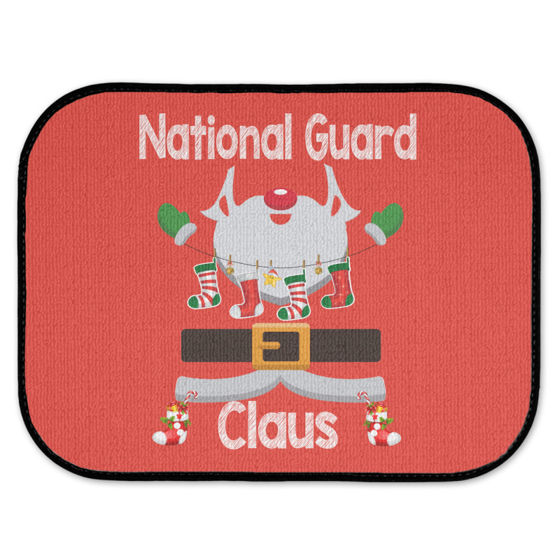 National Guard Claus Santa Christmas Costume Pajama 80s Rear Car Mat | Artistshot