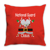 National Guard Claus Santa Christmas Costume Pajama 80s Throw Pillow | Artistshot