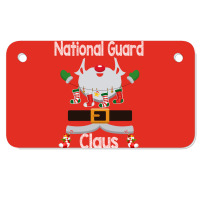 National Guard Claus Santa Christmas Costume Pajama 80s Motorcycle License Plate | Artistshot